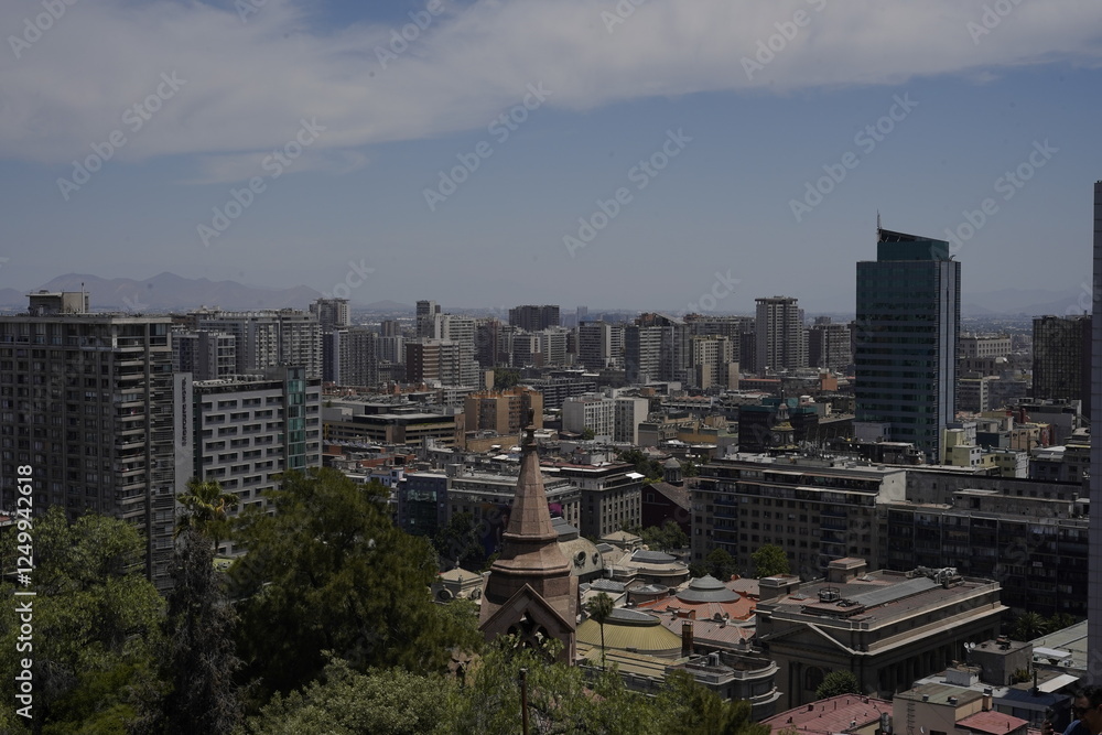 Fototapeta premium Santiago City View