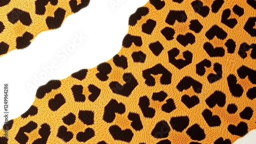 Leopard's Embrace: Bold Print on a Textured Background photo