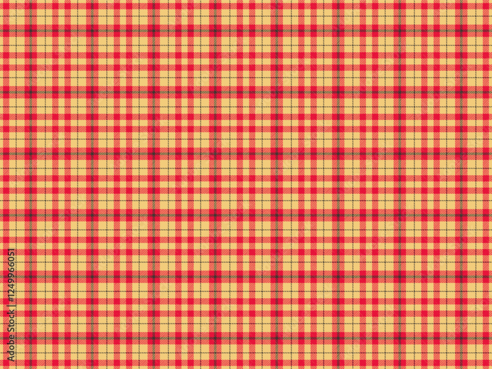 Plaid Fabric Pattern Background Vector