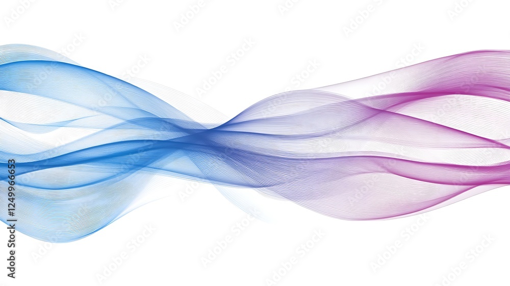 Abstract flowing waves, design element Abstract flowing waves, design element