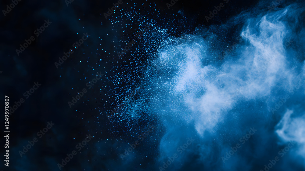 Fototapeta premium Captivating view of misty dense forest with lush green foliage and sunlight filtering through