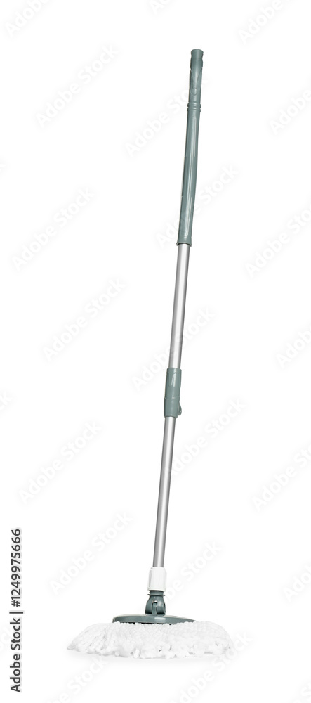 String mop isolated on white. Cleaning equipment String mop isolated on white. Cleaning equipment
