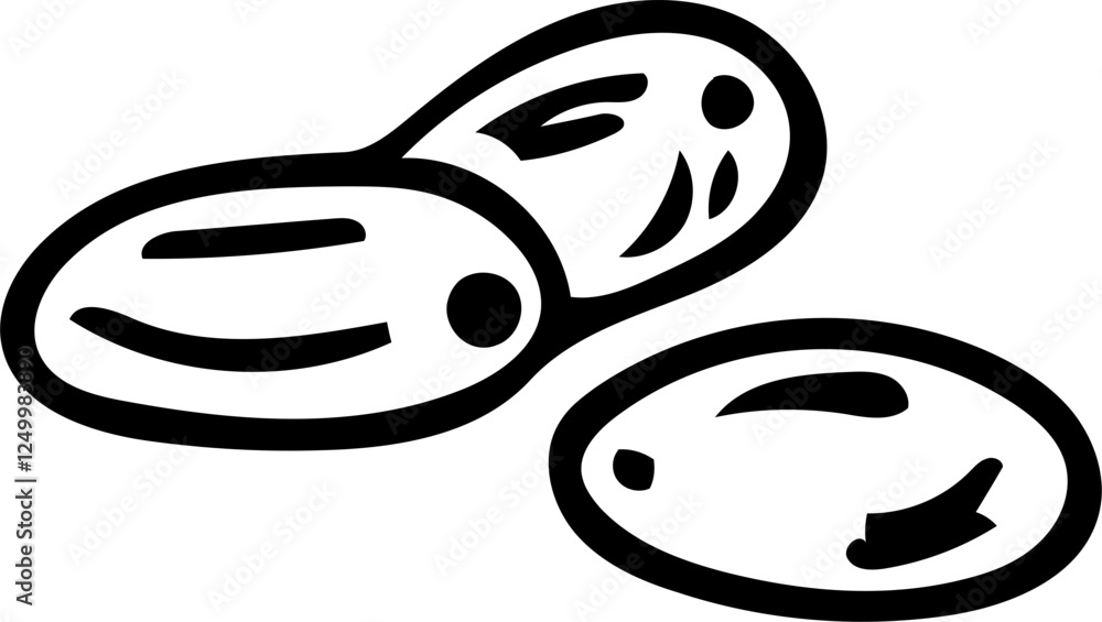 dates dry fruits logo hand drawn ink sketch on isolated background. dates dry fruits logo hand drawn ink sketch on isolated background.