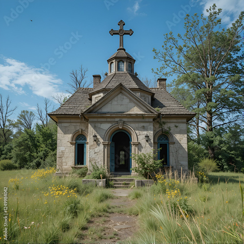 The abandoned priest house photo