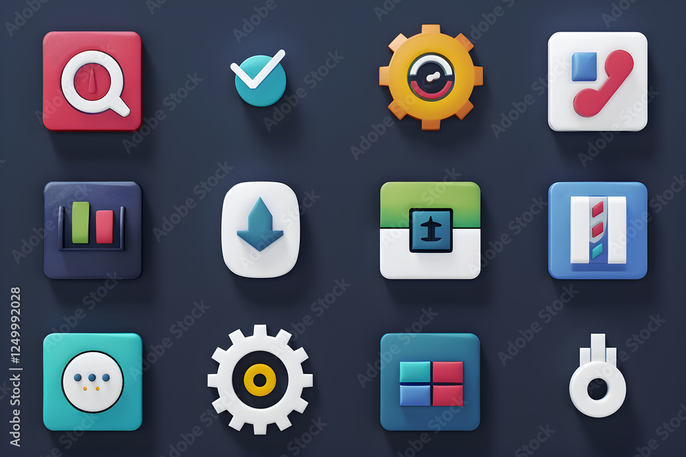 Minimalist Quick Start Icons for Effortless Initial Setup and Navigation Minimalist Quick Start Icons for Effortless Initial Setup and Navigation