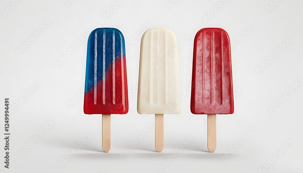 Classic Rocket Popsicles – Generative AI on Transparent Background. 5 Classic Rocket Popsicles – Generative AI on Transparent Background. 5