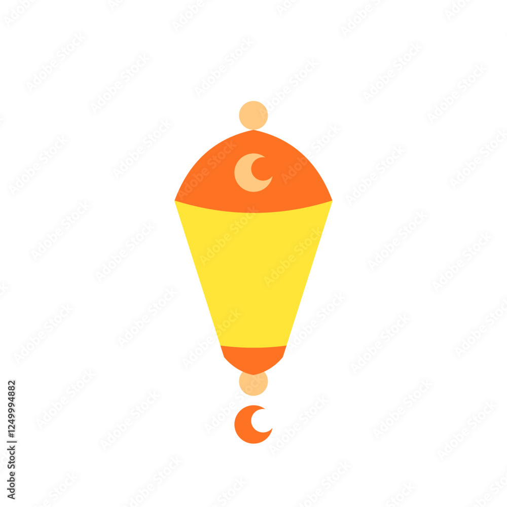 Flat design illustration of a classic Eid lantern, perfect for Islamic celebrations and spiritual themes. Flat design illustration of a classic Eid lantern, perfect for Islamic celebrations and spiritual themes.