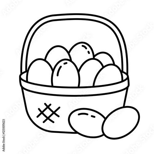 Egg line icon