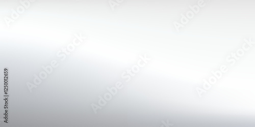 Silver foil background with metal mirror texture. Chrome gradient surface with light gloss abstract modern