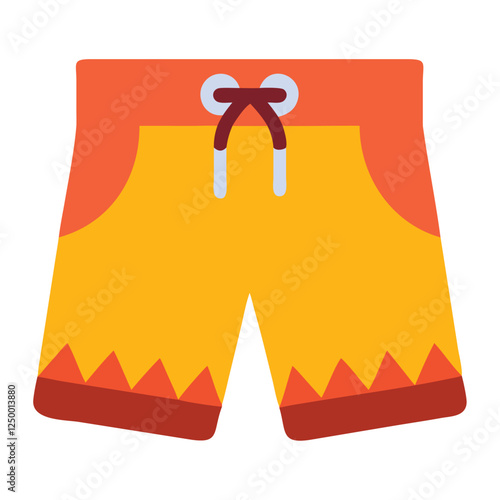 Swim trunks summer clothing illustration