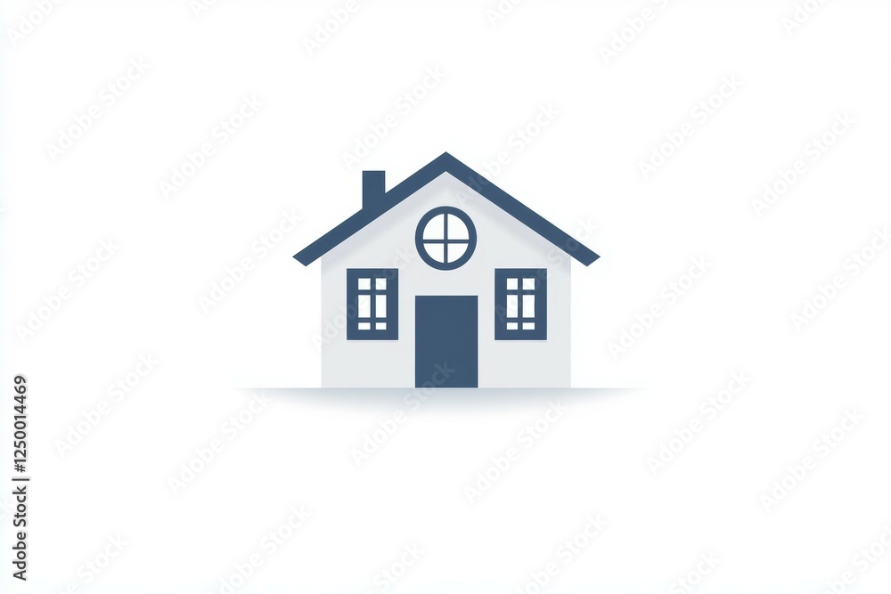 House with a blue roof and white trim House with a blue roof and white trim