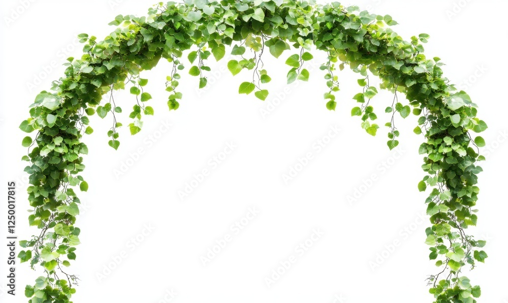 Lush green ivy archway, isolated backdrop, wedding decor, nature theme Lush green ivy archway, isolated backdrop, wedding decor, nature theme