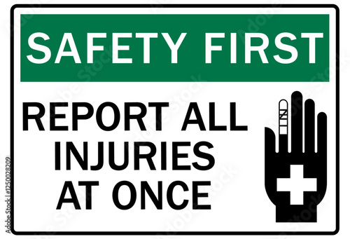 Report all accident sign report all injuries at once