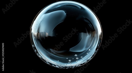 Wallpaper Mural Translucent Sphere Abstract Dark Background Torontodigital.ca