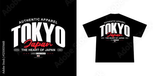 Futuristic illustration of tokyo japan vector t shirt design, vector graphic, typographic poster or tshirts street wear and Urban style