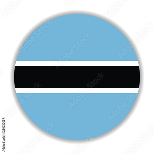 Botswana flag. Botswana circle flag logo icon computer vector illustration design Free Download Botswana flag. Botswana circle flag logo icon computer vector illustration design - GFXLoad
