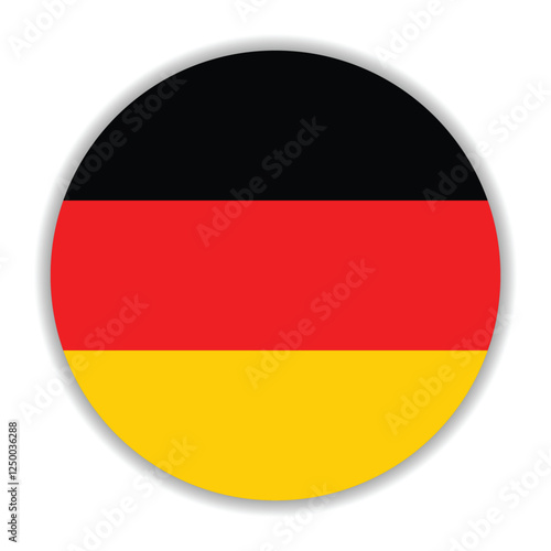 Free Download Germany flag. Germany circle flag logo icon computer vector illustration design - GFXLoad