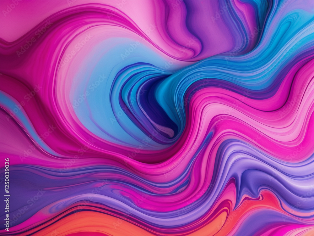 A stunning abstract marbled background with fluid swirls of pink, blue, purple, and orange. A stunning abstract marbled background with fluid swirls of pink, blue, purple, and orange.