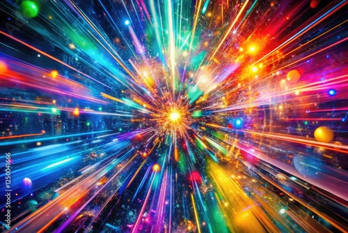 High-speed photography captures fractured light, revealing energy bursts and light trails exceeding perceived speed limits.