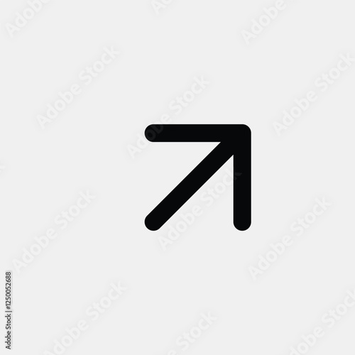 Simple Up Right Arrow Icon