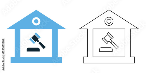 Courtroom icon vector, justice, law, trials, and legal proceedings, legal and government pictogram symbol ui and ux design, glyphs and stroke line