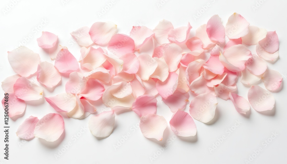 Fototapeta premium Aesthetic Arrangement of Soft Pink Cherry Blossom Petals