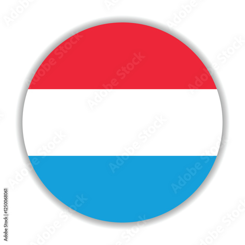 Luxembourg flag. Luxembourg circle flag logo icon computer vector illustration design Free Download Luxembourg flag. Luxembourg circle flag logo icon computer vector illustration design - GFXLoad