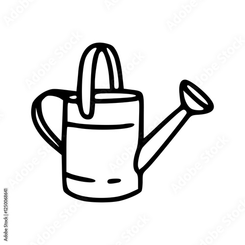 vector illustration of watering can icon