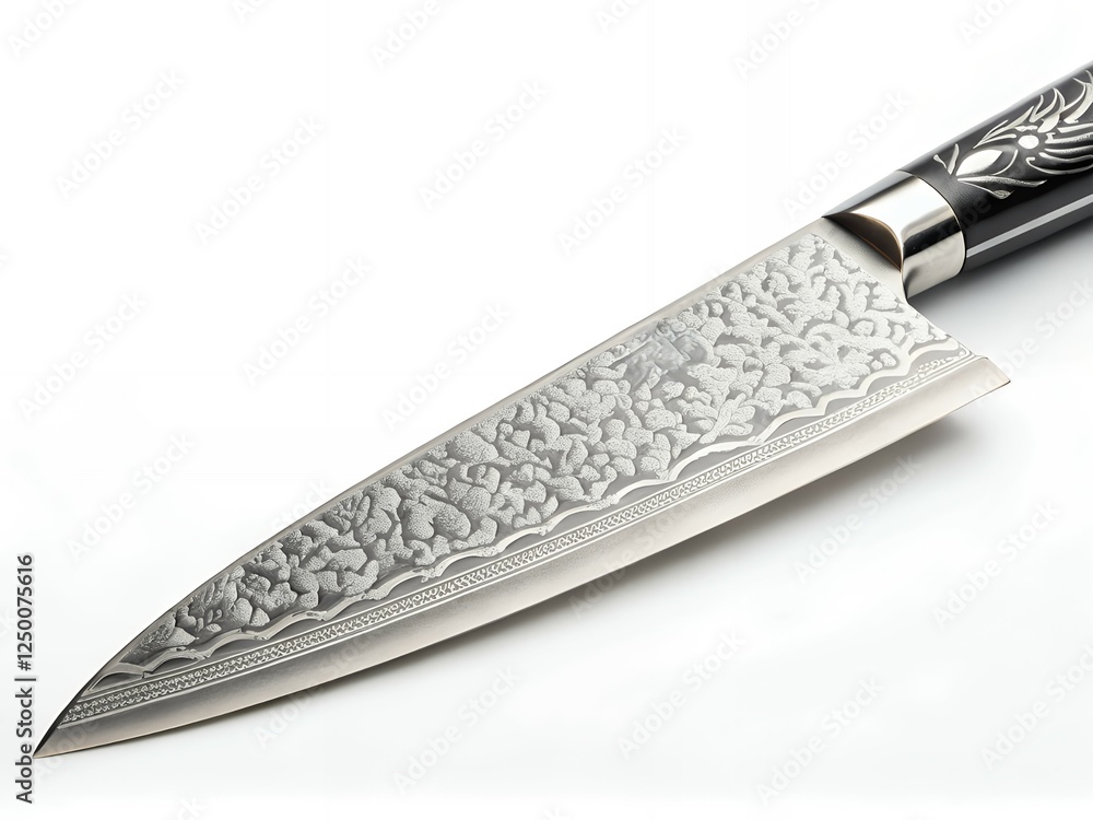 Elegant Engraved Chef s Knife Kitchen Cutlery Professional Cooking Tool