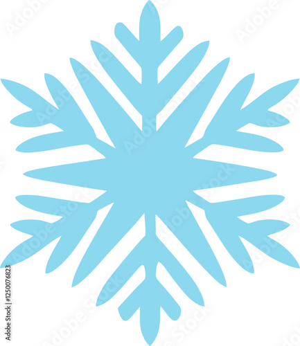 Decorative snowflake ornament drawing