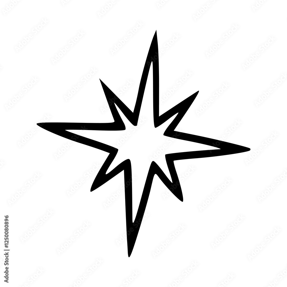 black and white star shape icon black and white star shape icon