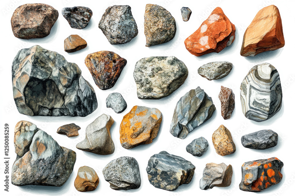 Collection of rocks in a serene, coastal setting, highlighted by the golden hues of the setting sun casting shimmering reflections on the water. Collection of rocks in a serene, coastal setting, highlighted by the golden hues of the setting sun casting shimmering reflections on the water.