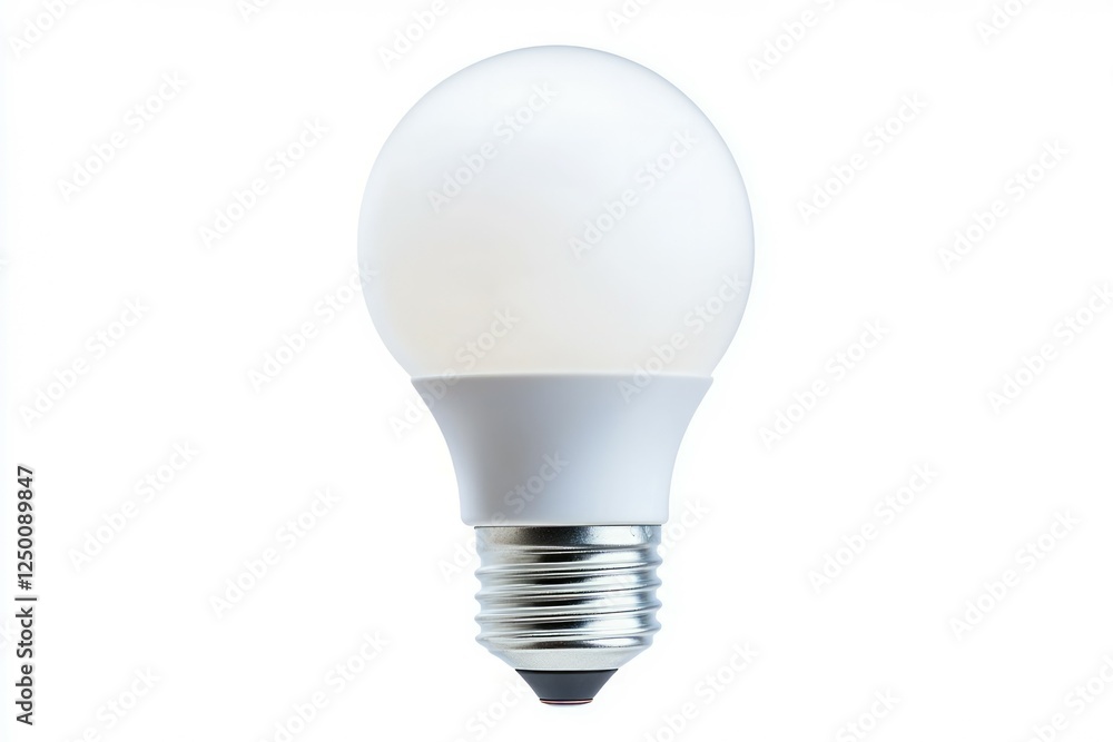 Led light bulb isolated on white background. AI image Led light bulb isolated on white background. AI image