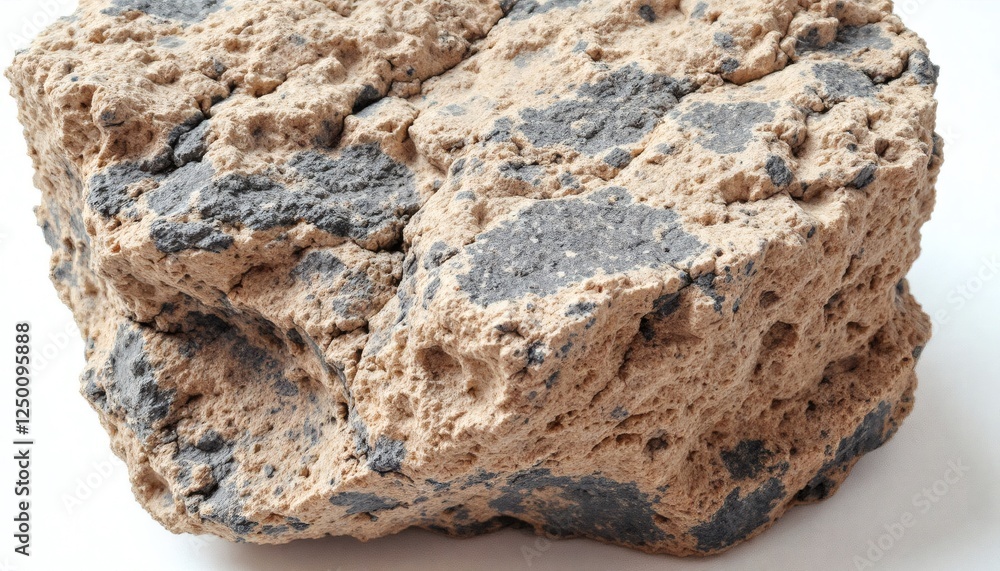 Detailed Close-Up of a Jagged Rock with Unique Textural Patterns Detailed Close-Up of a Jagged Rock with Unique Textural Patterns
