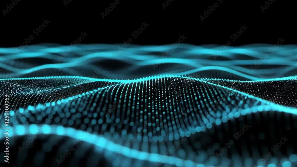 Blue Data Particle Waves Blue Data Particle Waves