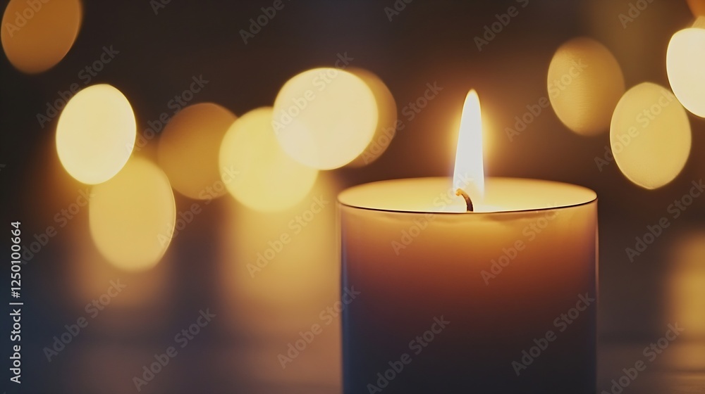 Beautiful Candle with Soft Glow Creating a Warm and Cozy Atmosphere at Night : Generative AI Beautiful Candle with Soft Glow Creating a Warm and Cozy Atmosphere at Night : Generative AI