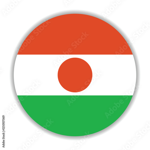 Niger flag. Niger circle flag logo icon computer vector illustration design Free Download Niger flag. Niger circle flag logo icon computer vector illustration design - GFXLoad