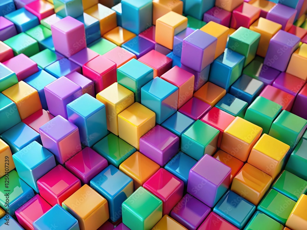 Abstract Loopable Cube Motion: Dynamic 3D Rendered Landscape Pattern Animation Abstract Loopable Cube Motion: Dynamic 3D Rendered Landscape Pattern Animation