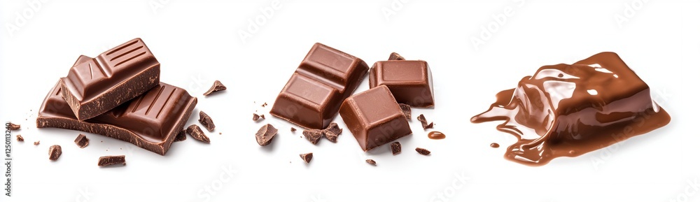 Obraz premium Indulging in chocolate delicious treats kitchen food photography bright setting close-up sweet temptation