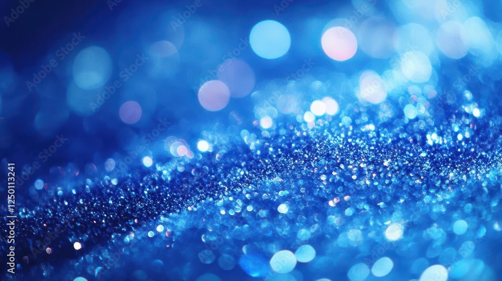 Abstract Blue Glitter Background with Sparkling Lights Abstract Blue Glitter Background with Sparkling Lights