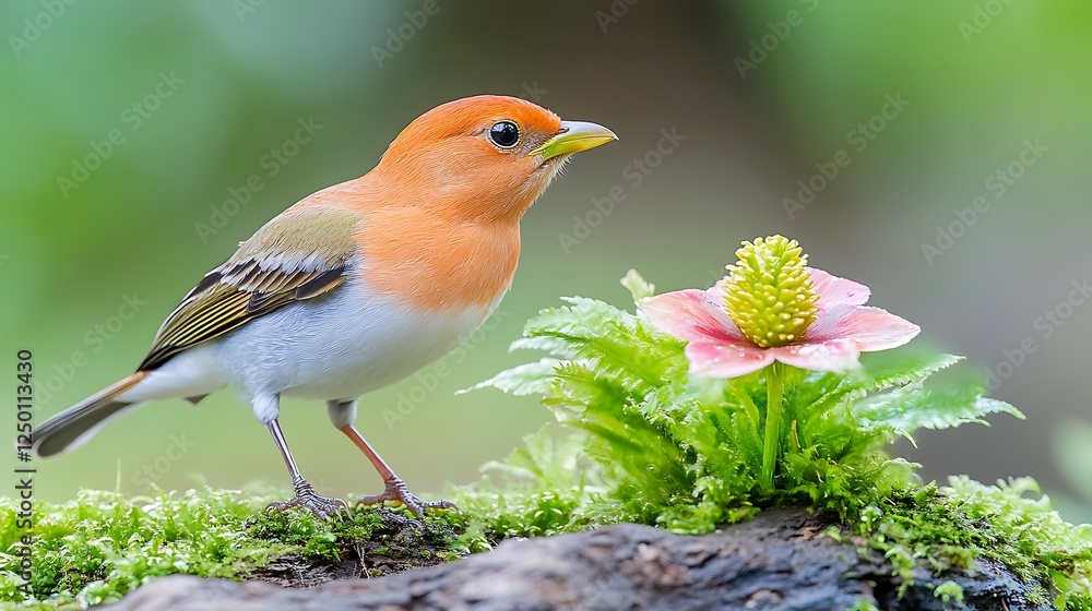 Fototapeta premium Nature's bird serenity