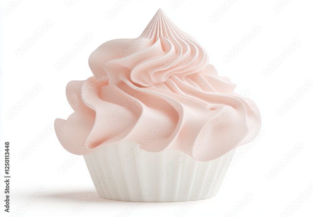Delicious cupcake with pink frosting studio setting food photography minimalist environment close-up view sweet treat concept Delicious cupcake with pink frosting studio setting food photography minimalist environment close-up view sweet treat concept