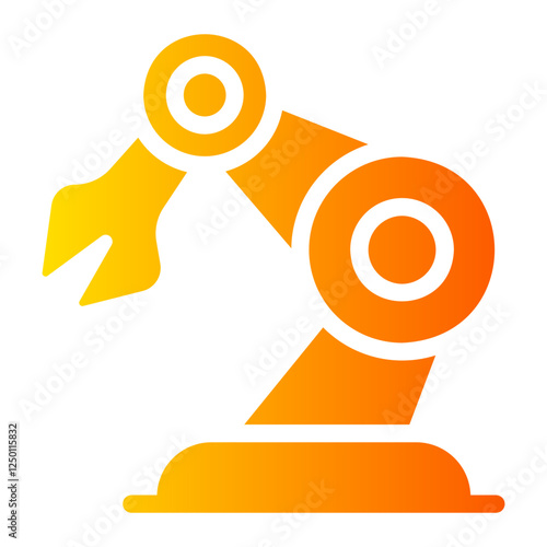 robotic arm Gradient icon