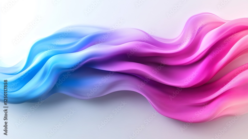 Dynamic Flow of Colorful Waves in a Soft Gradient Design Dynamic Flow of Colorful Waves in a Soft Gradient Design