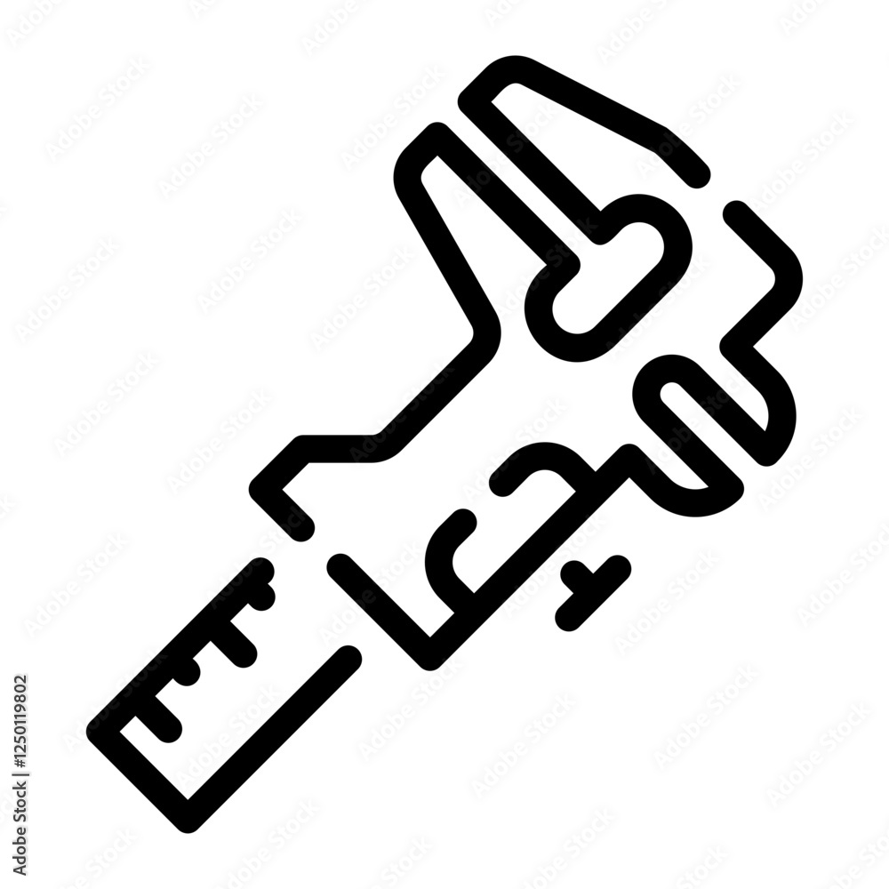 caliper Line Icon