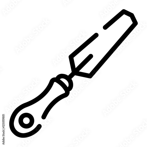 chisel Line Icon