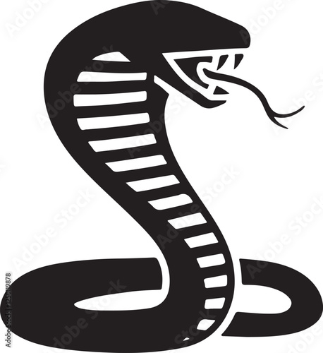 Snake Silhouette Vector Illustration
