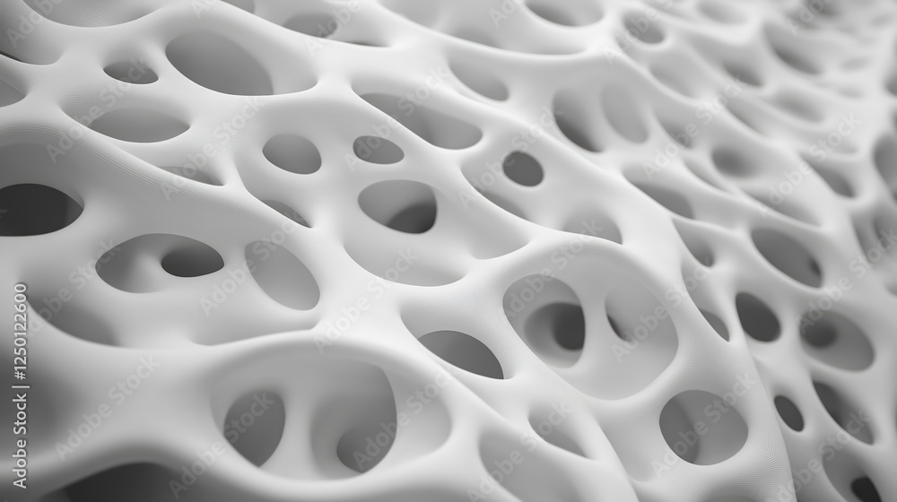Abstract White Cellular Structure Abstract White Cellular Structure