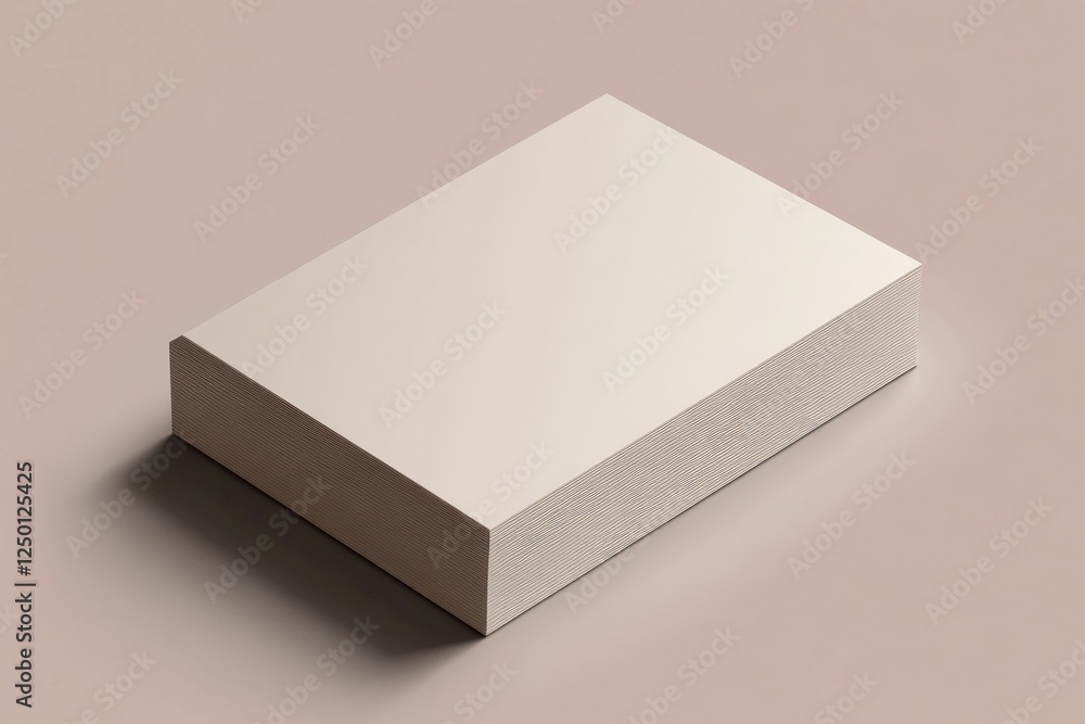 Blank Notepad Stacked on Soft Background for Minimalist Office or Creative Space Blank Notepad Stacked on Soft Background for Minimalist Office or Creative Space