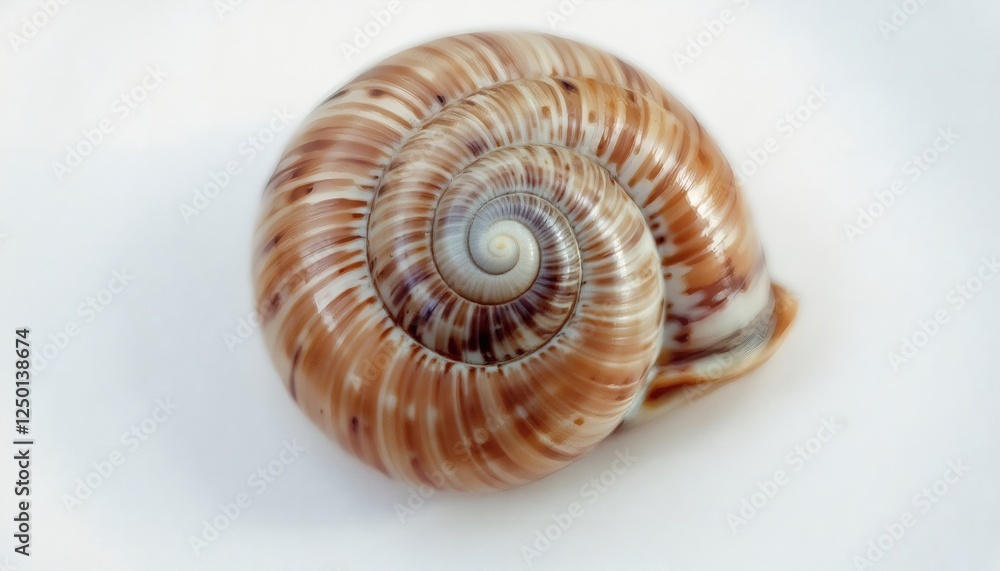 Intricate Spiral Patterns on a Snail Shell Captured in Detail Intricate Spiral Patterns on a Snail Shell Captured in Detail